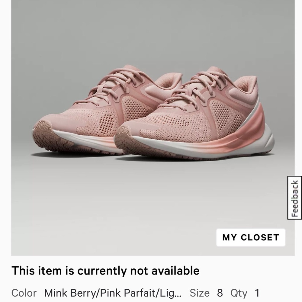 Lululemon Blisfeel Women’s Sneaker SIZE 8 EXCELLENT condition